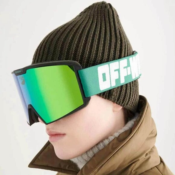 Off-White Ski Goggles Men Black Green Miror OERI055 5555 NEW AUTHENTIC - Picture 12 of 13